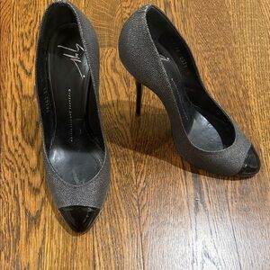 Giuseppe Zanotti Black and Gray Heels